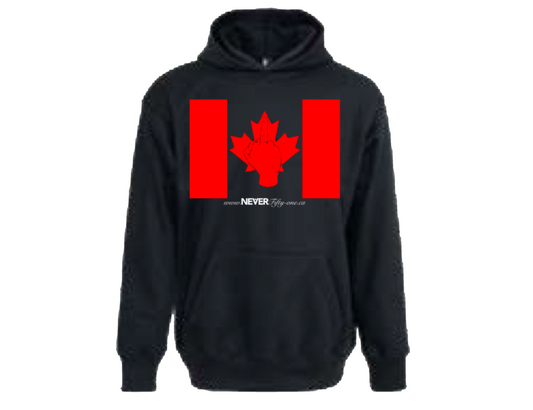 NEVER Fifty-One Flag Hoodie Black