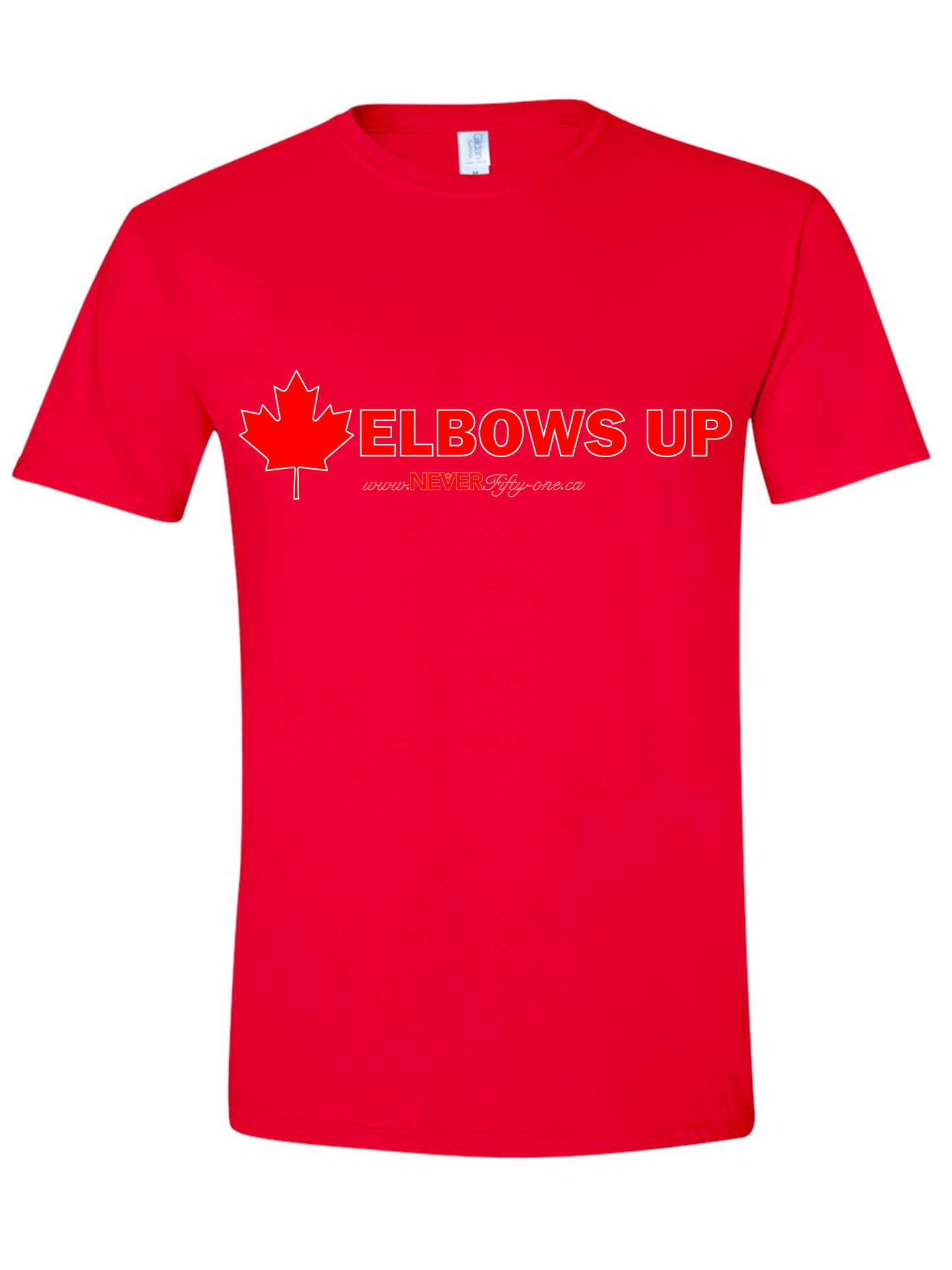 Elbows Up Red T-Shirt