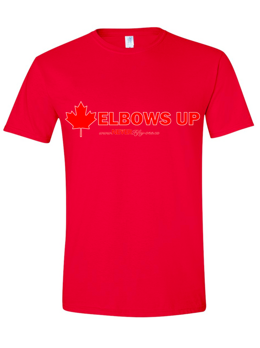 Elbows Up Red T-Shirt