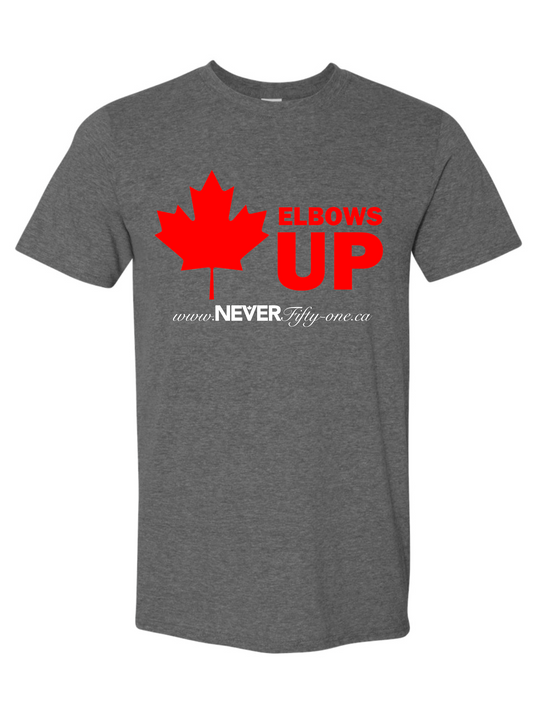 Elbows Up 4 Grey T-Shirt
