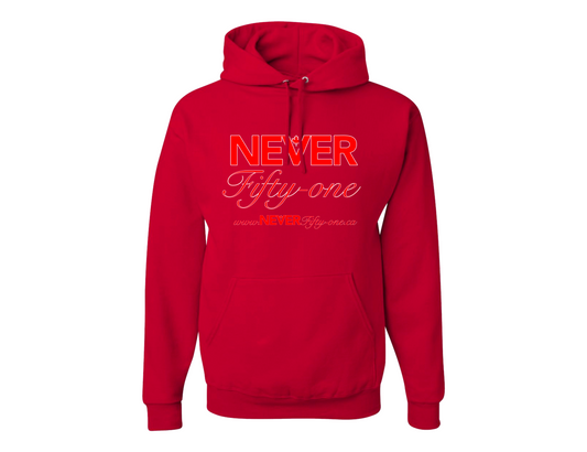 NEVER Fifty-one Hoodie Red