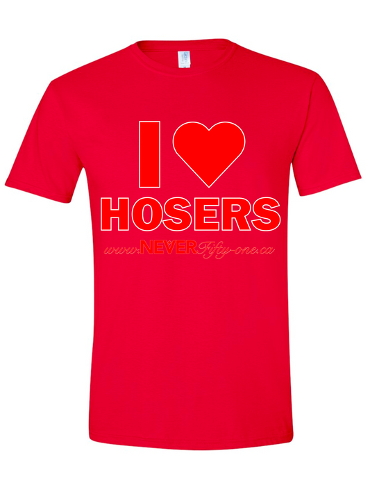 I Heart Hosers Red T-Shirt
