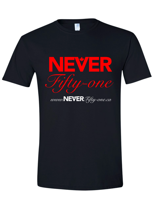 NEVER Fifty-One Black T-Shirt