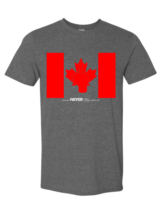 NEVER Fifty-One Flag Grey T-Shirt