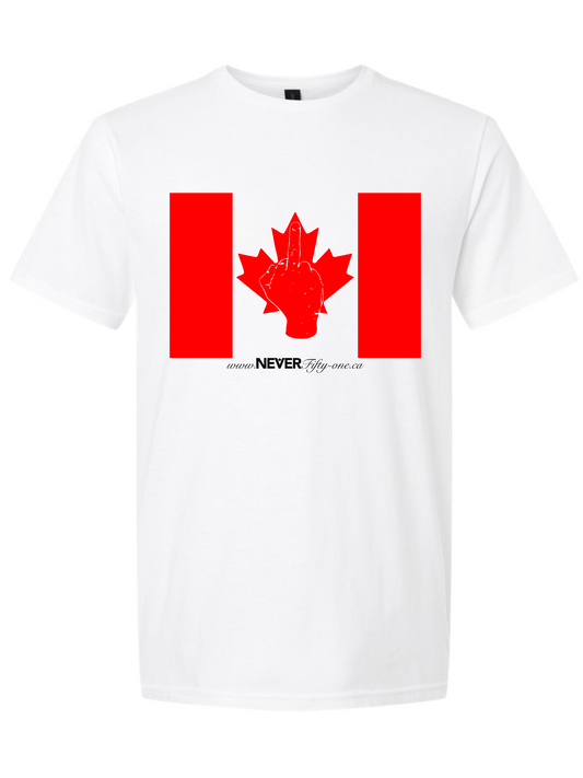 NEVER Fifty-one Flag White T-Shirt