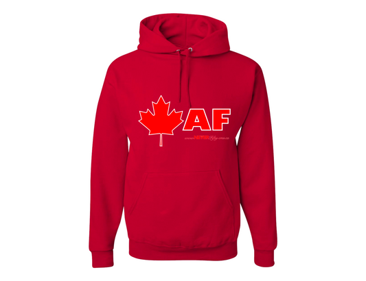 Canadian AF Hoodie Red