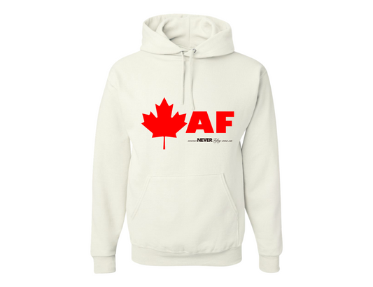 Canadian AF Hoodie White