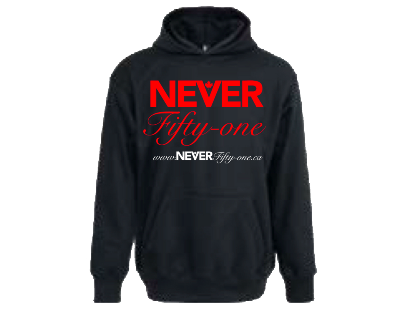 NEVER Fifty-one Hoodie Black