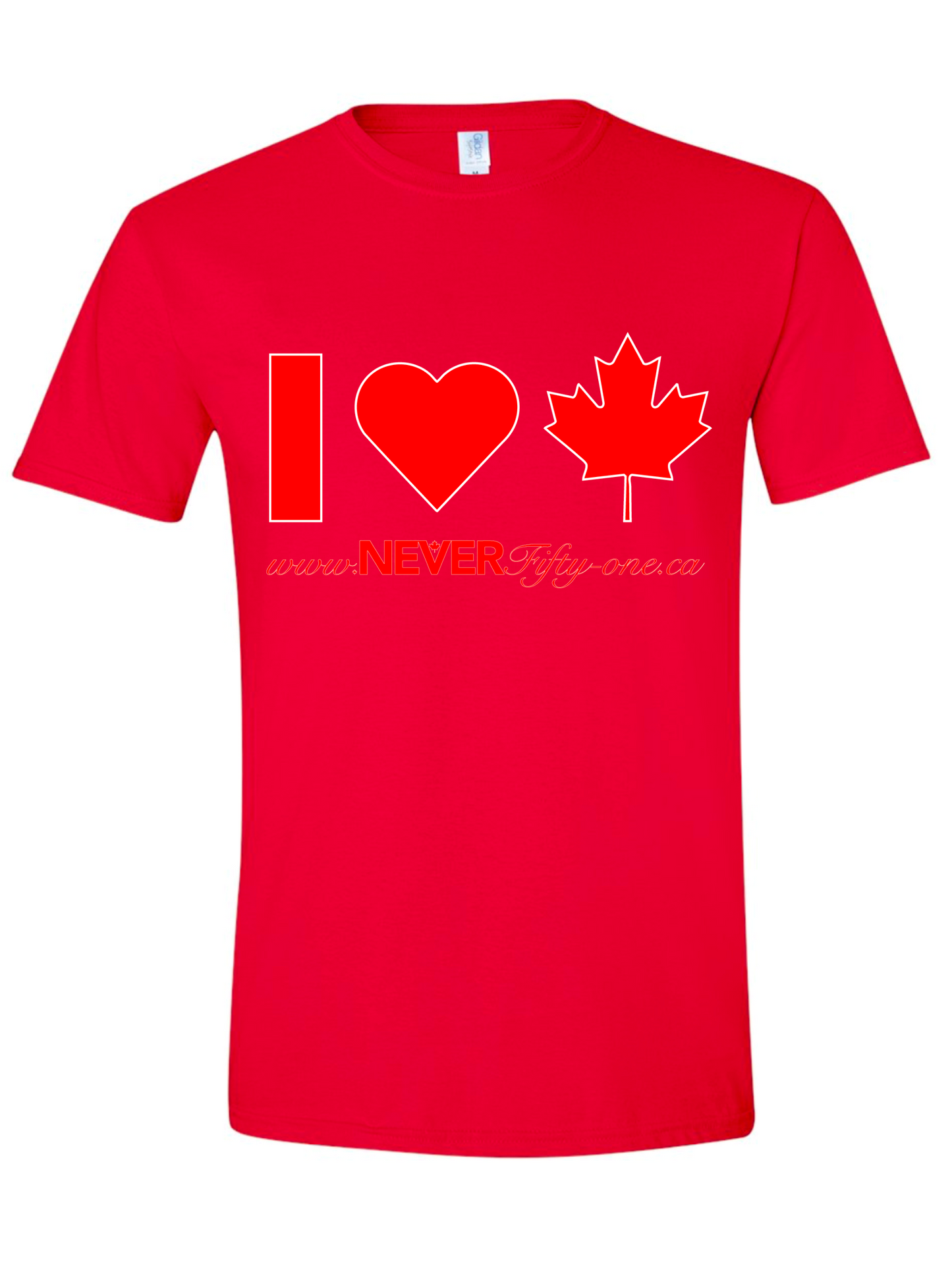 I Heart Maple Leaf Red T-Shirt